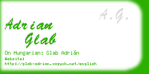 adrian glab business card